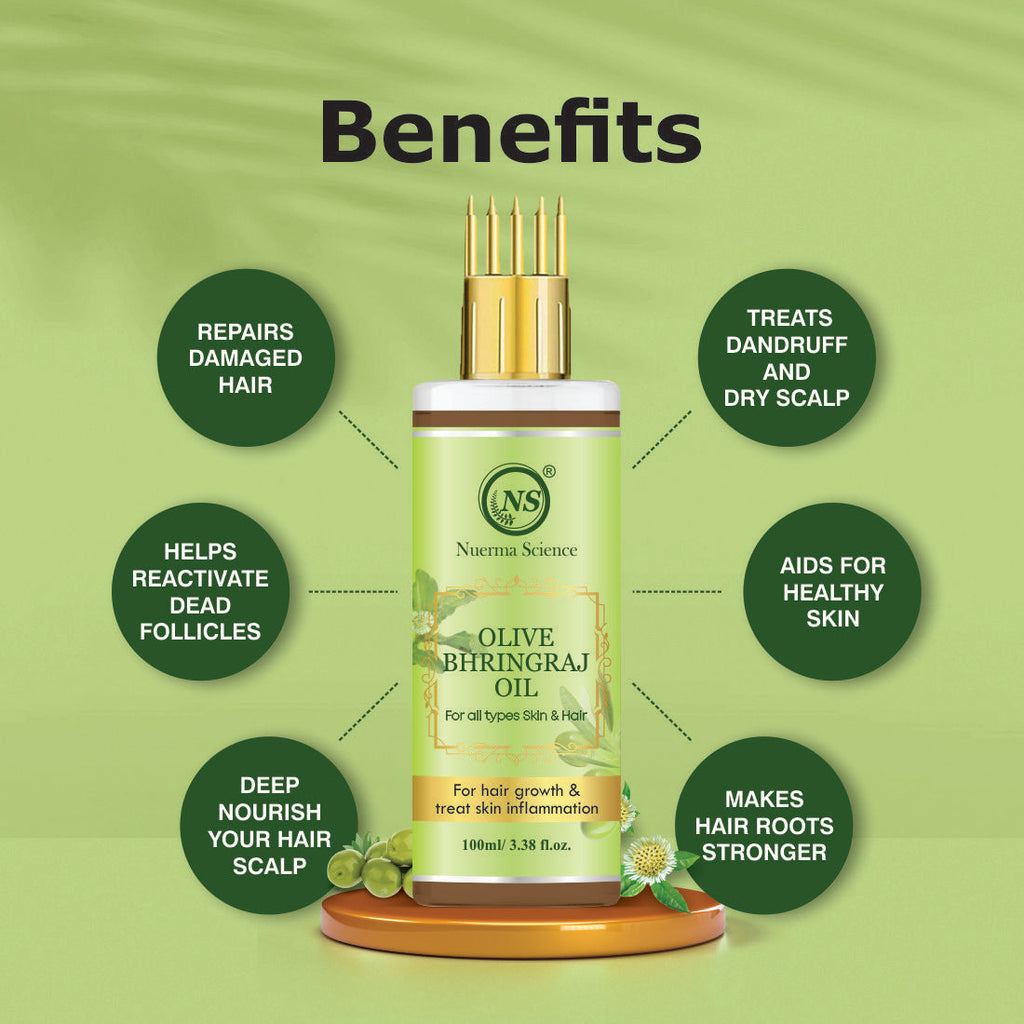 Nuerma Science Olive Bhringraj  Oil | Grocsy