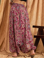 InWeave Burgundy Big Jaal Harem Pant | Grocsy