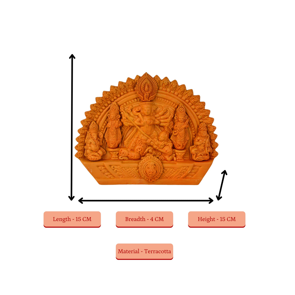 Sowpeace Handmade Terracotta Durga | Grocsy