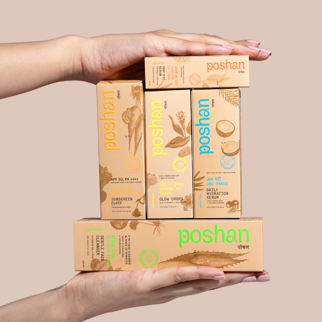 Poshan Skincare Sampoorn Poshan - Complete Routine | Grocsy