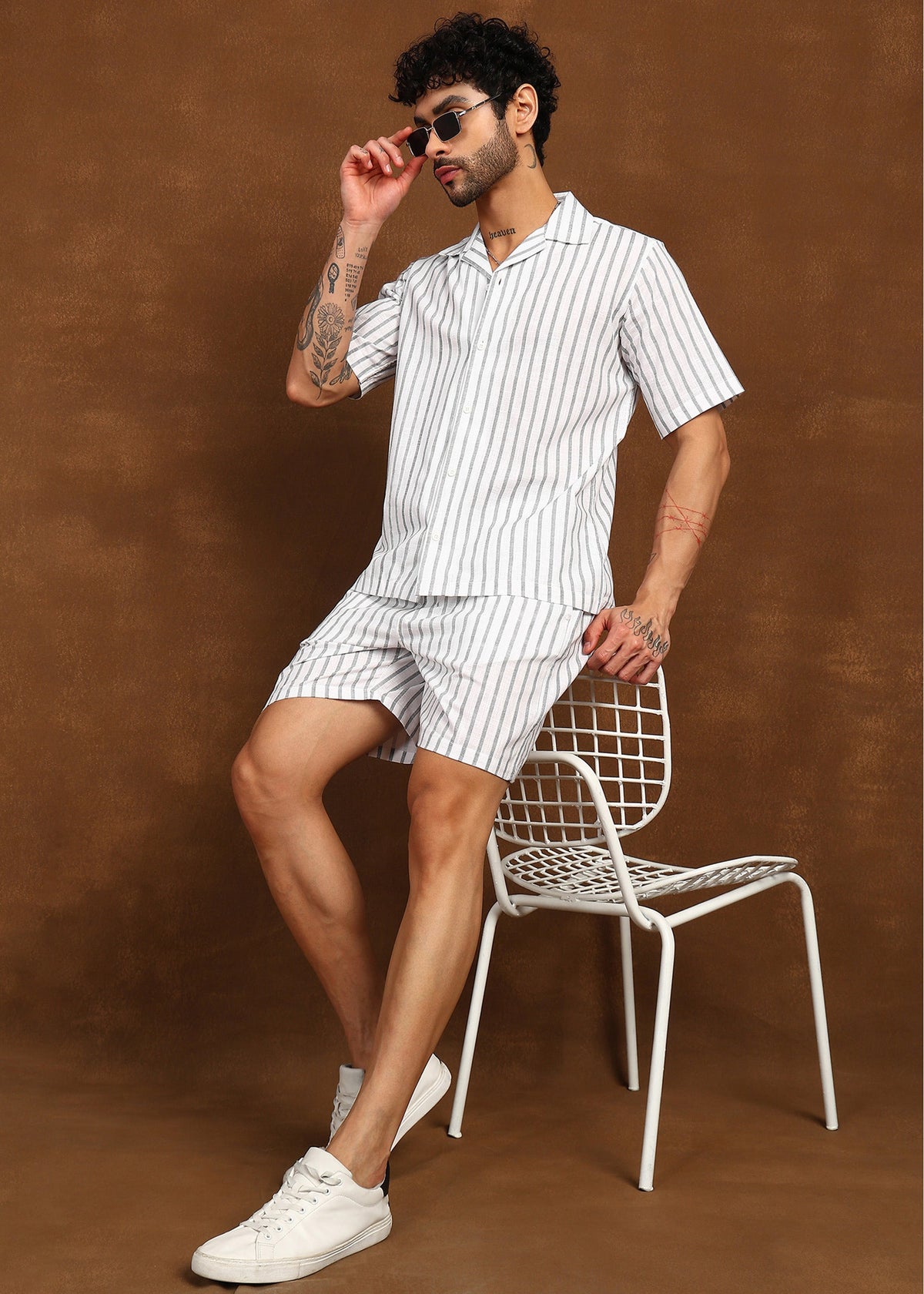 Fabmade Driftline Linen Co-Ord Set | Grocsy