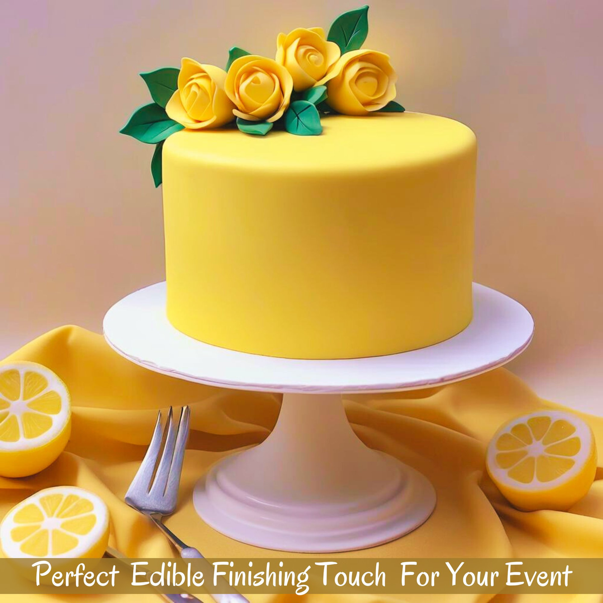 Confect Lemon Yellow Fondant | Edible Sugarpaste | Grocsy
