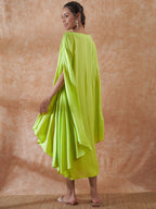 InWeave Lime Green Rayon Cowel Style Kaftan | Grocsy