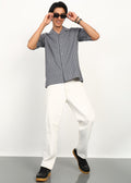 Fabmade Graphite Stripe Short-Sleeve Shirt | Grocsy