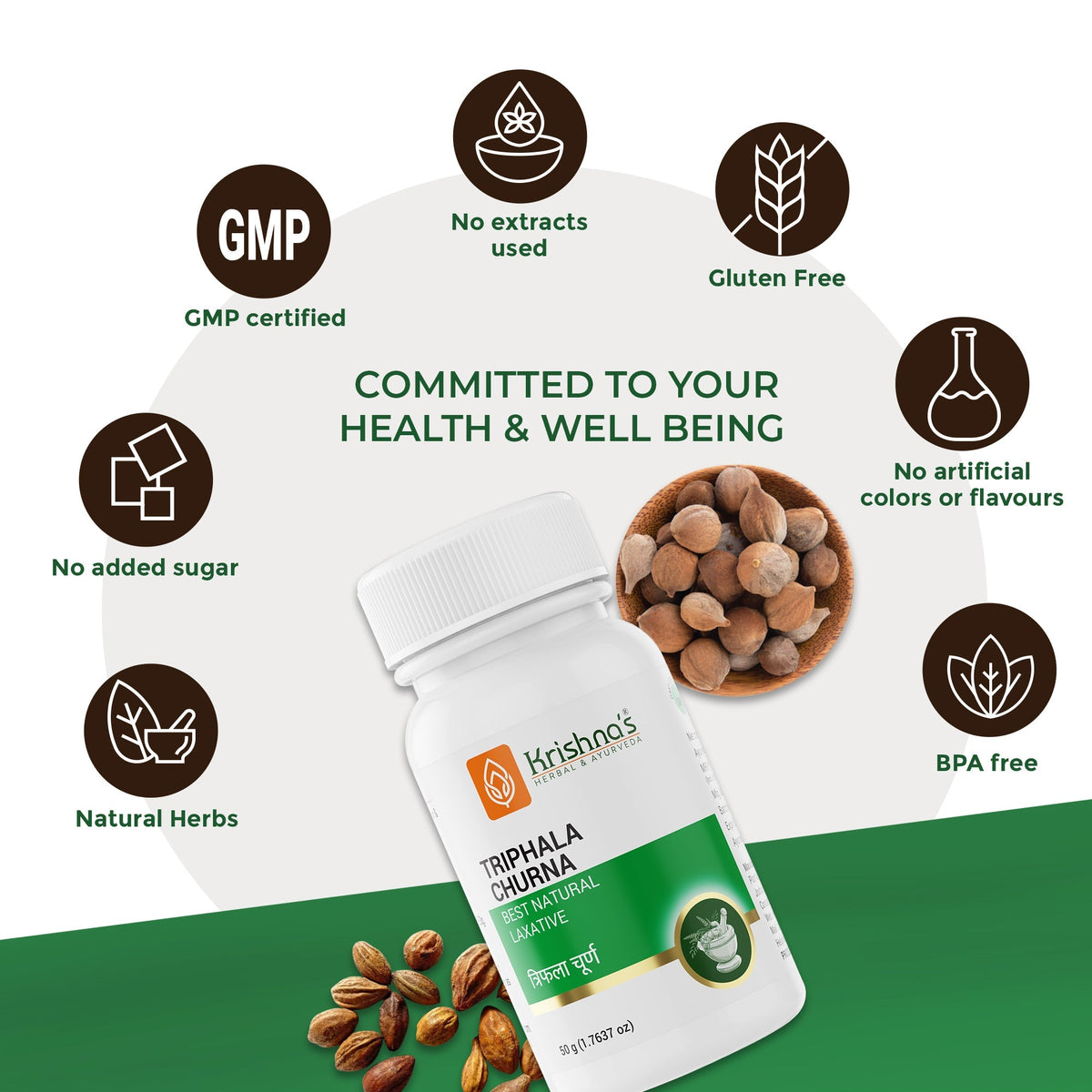 Krishna'S Herbal & Ayurveda Triphala Churna | Grocsy