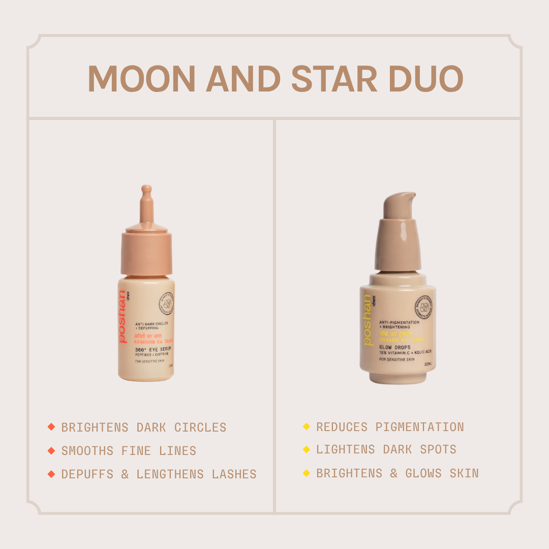 Poshan Skincare Chaand Taara Glow Duo | Grocsy