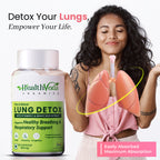 Health Veda Organics Lung Detox Veg Capsules