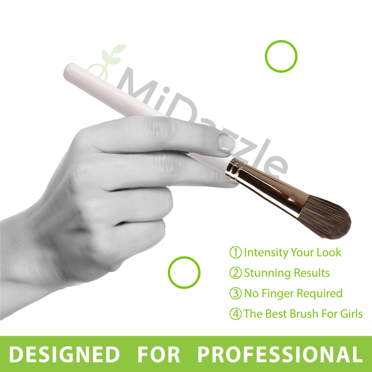 MiDazzle Foundation Brush MIMB1308 | Grocsy