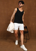 Fabmade Urban Dot Linen Shorts | Grocsy