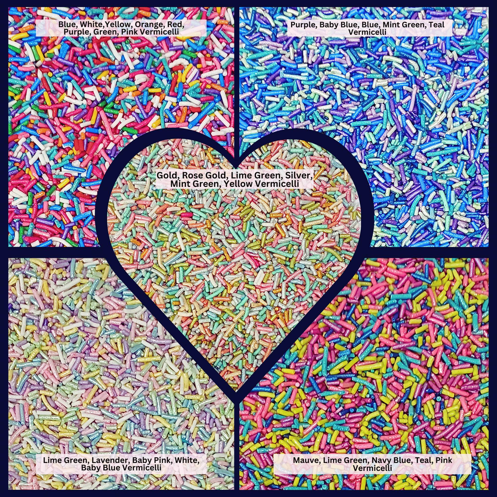 Confect Rainbow Magic Sprinkles | (01) Mix Colourful Sprinkles | Grocsy