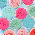 Confect Toppers Cutters | Congratulations Topper Cutter | Fondant Cutter | (Happy Birthday 02) | Grocsy