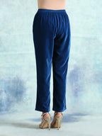 trueBrowns Blue Velvet Pant | Grocsy