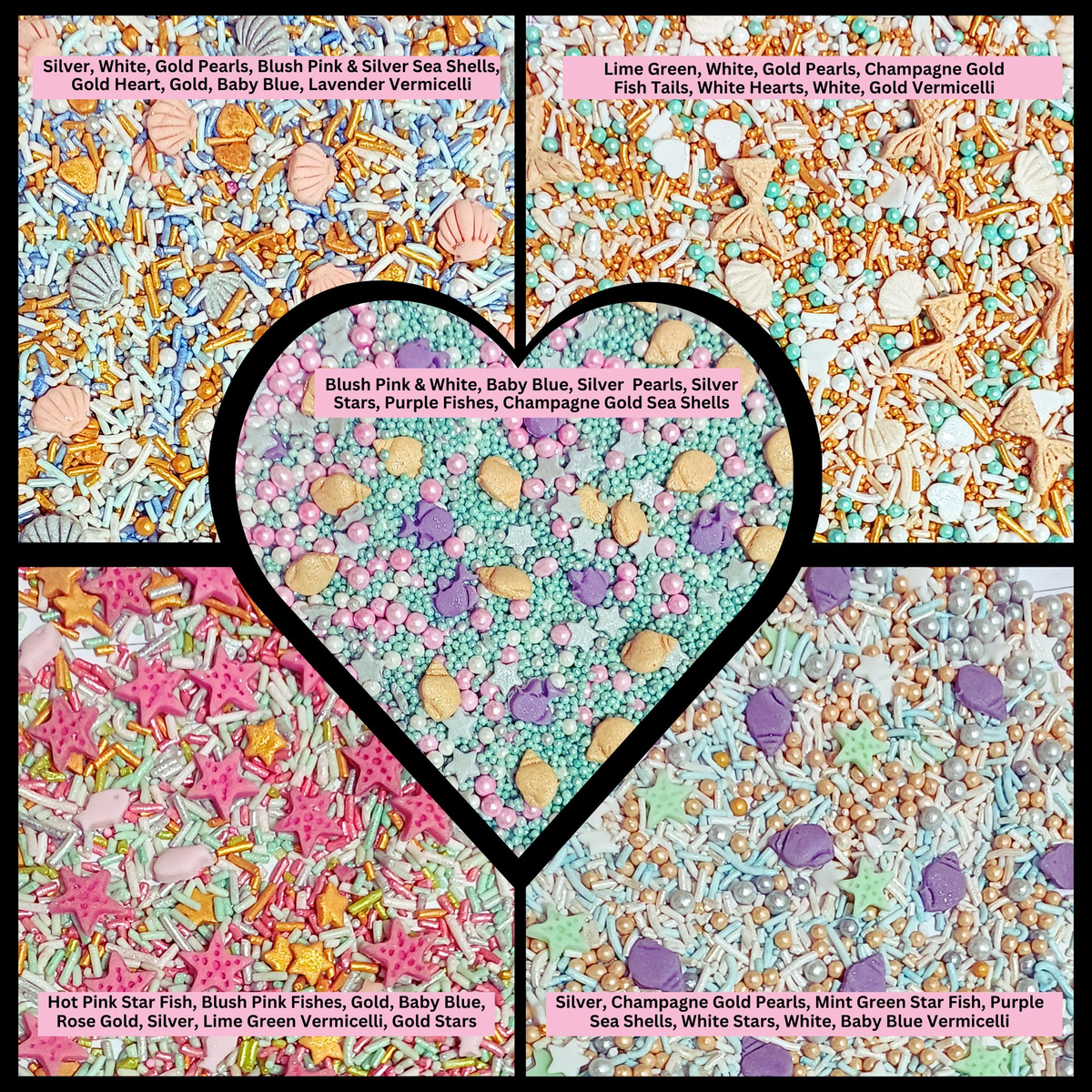 Confect Under the Sea Sprinkles for Decorations 01 | Grocsy