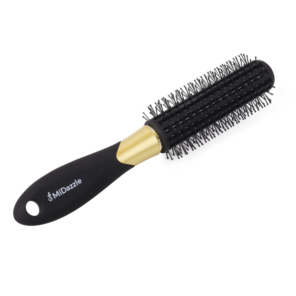MiDazzle Hair Brush (Black & Gold) MIHB0031 | Grocsy