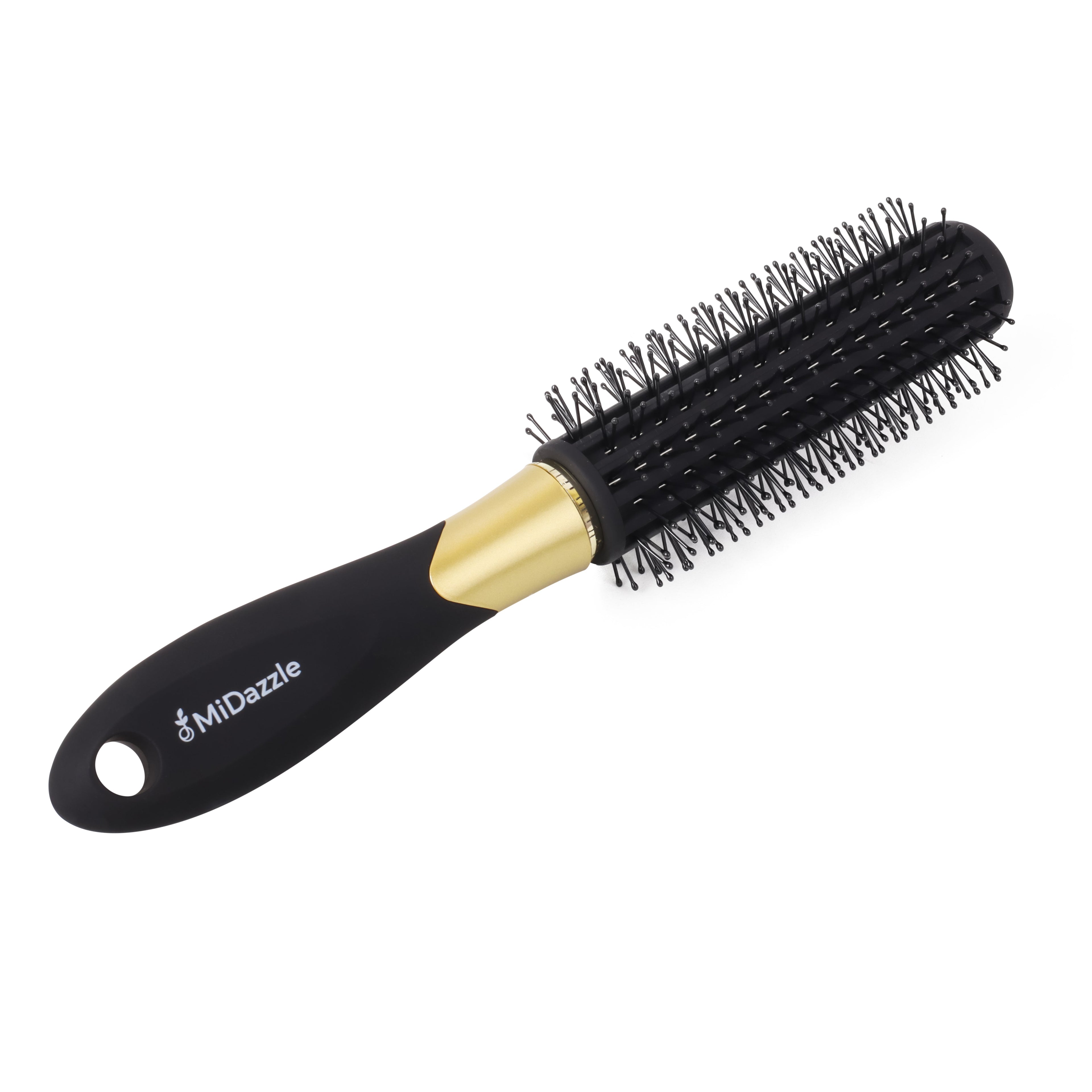 MiDazzle Hair Brush (Black & Gold) MIHB0031 | Grocsy