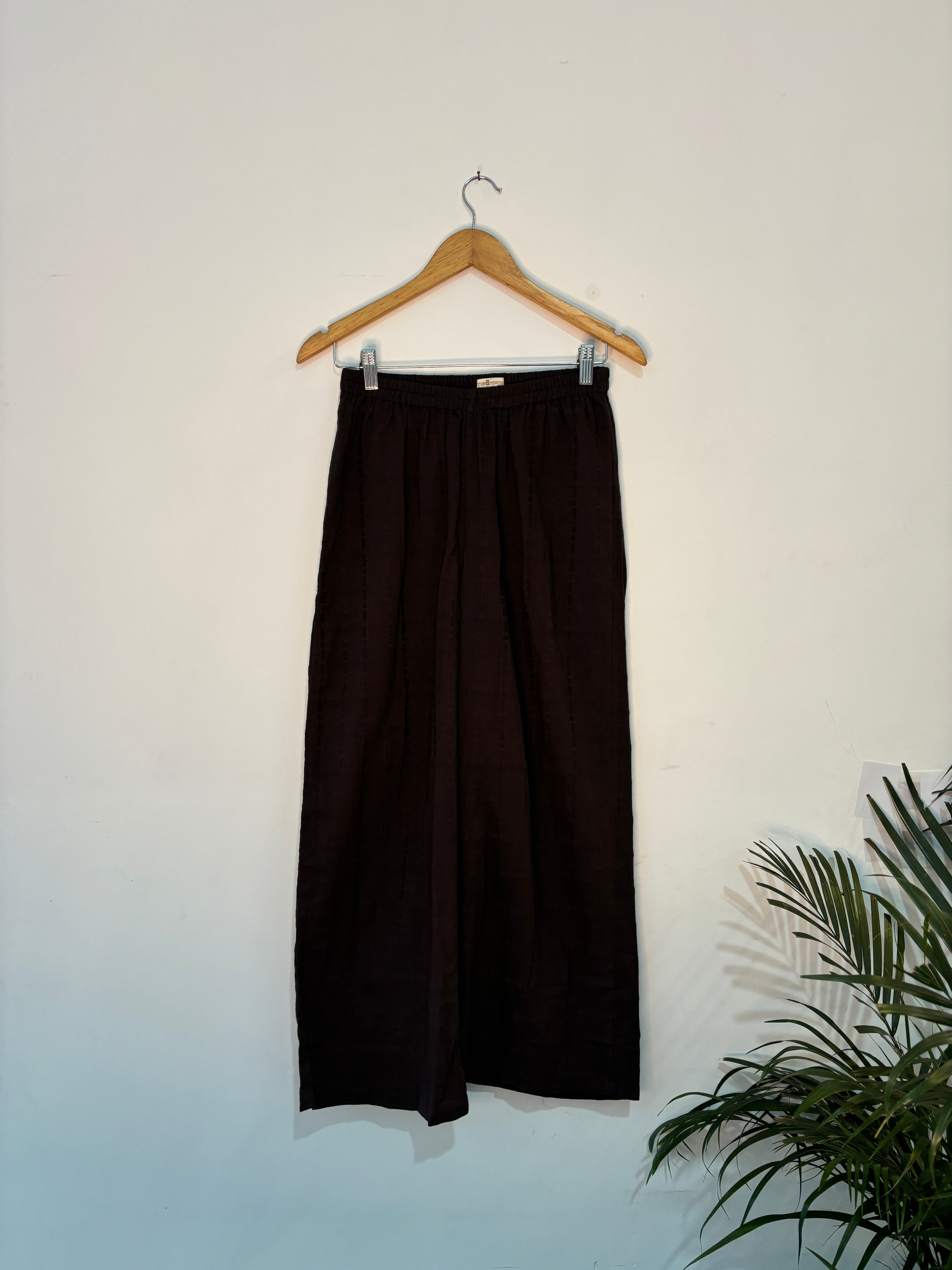 trueBrowns Purple Cotton Dobby Co-ord Set | Grocsy