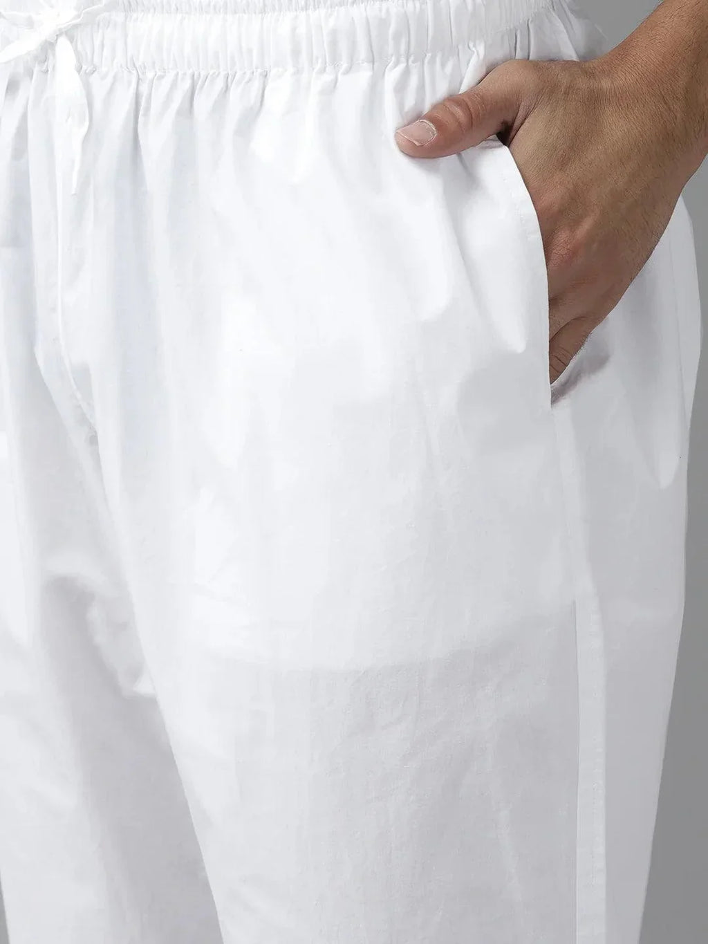 Fabmade Men Peach Cotton Linen Kurta Pyjama | Grocsy