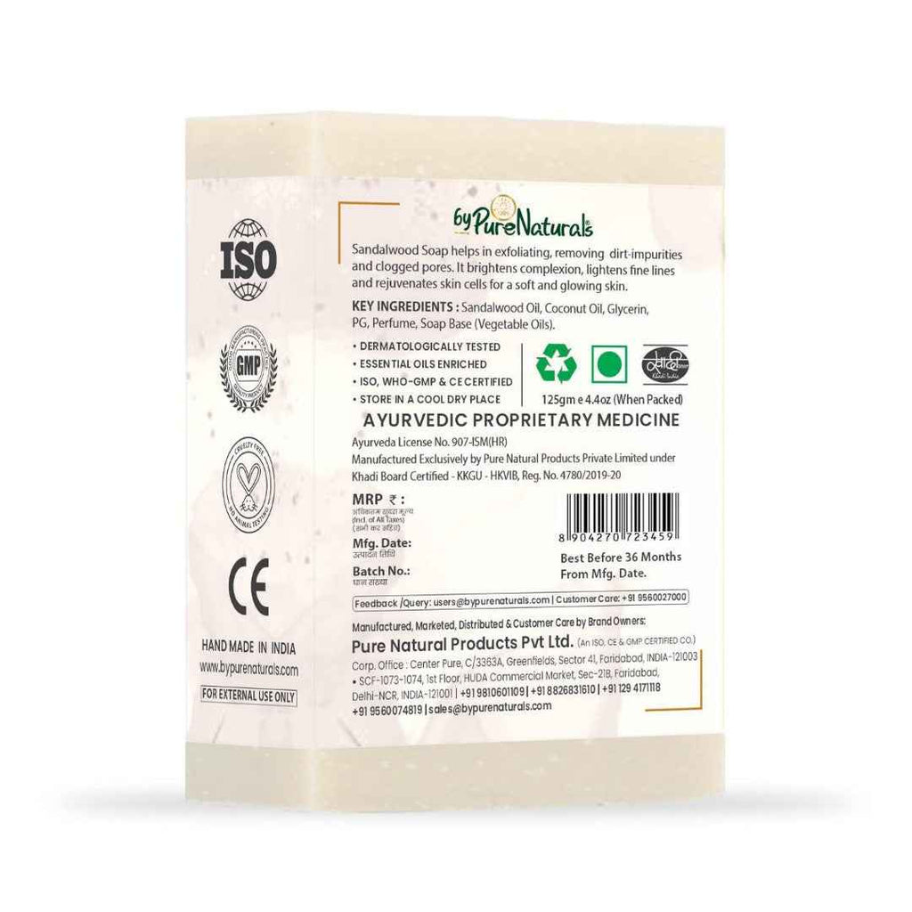 byPureNaturals Sandalwood Soap | Grocsy