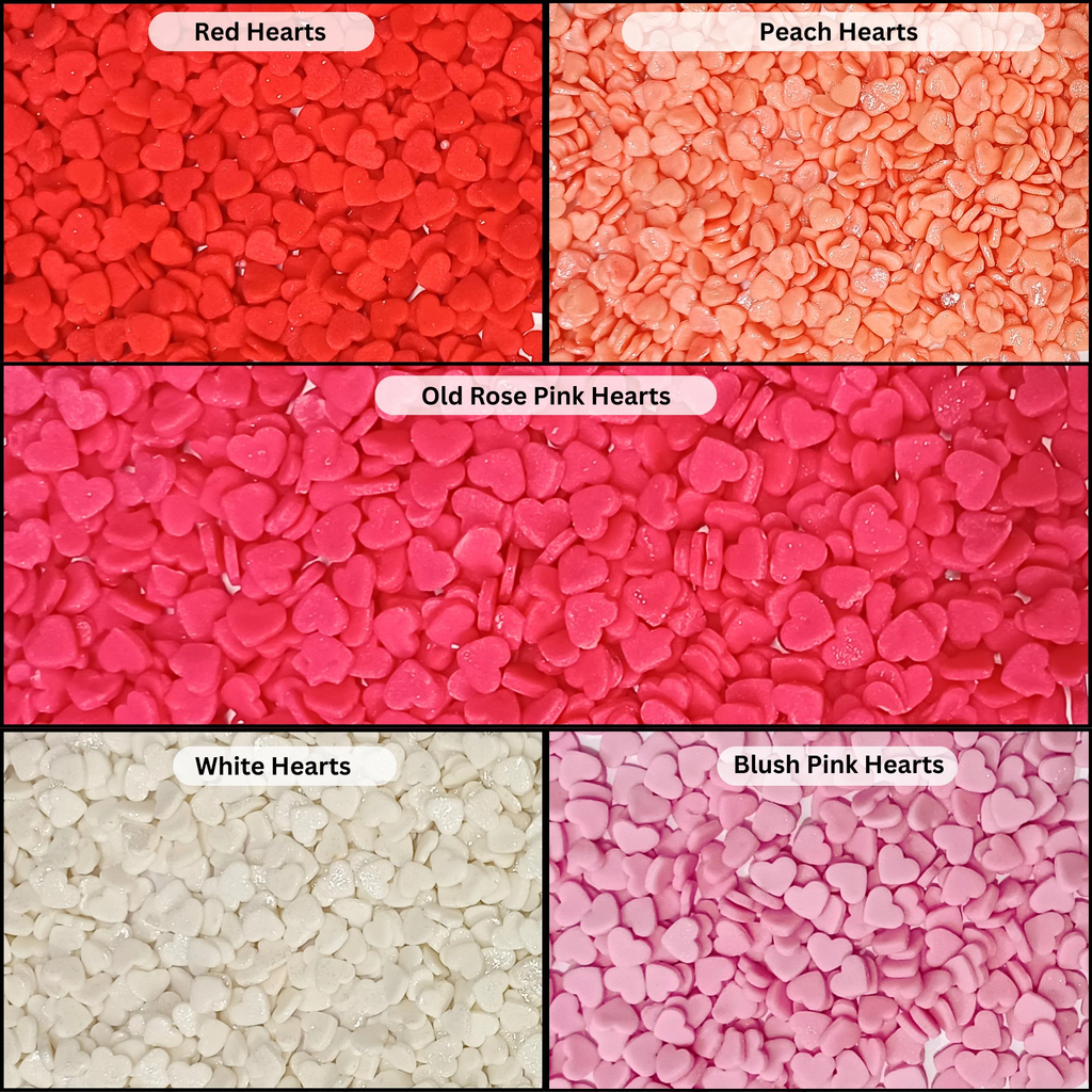 Confect Valentine Sprinkles | 05 Edible Decoration for Baking & Dessert | Grocsy