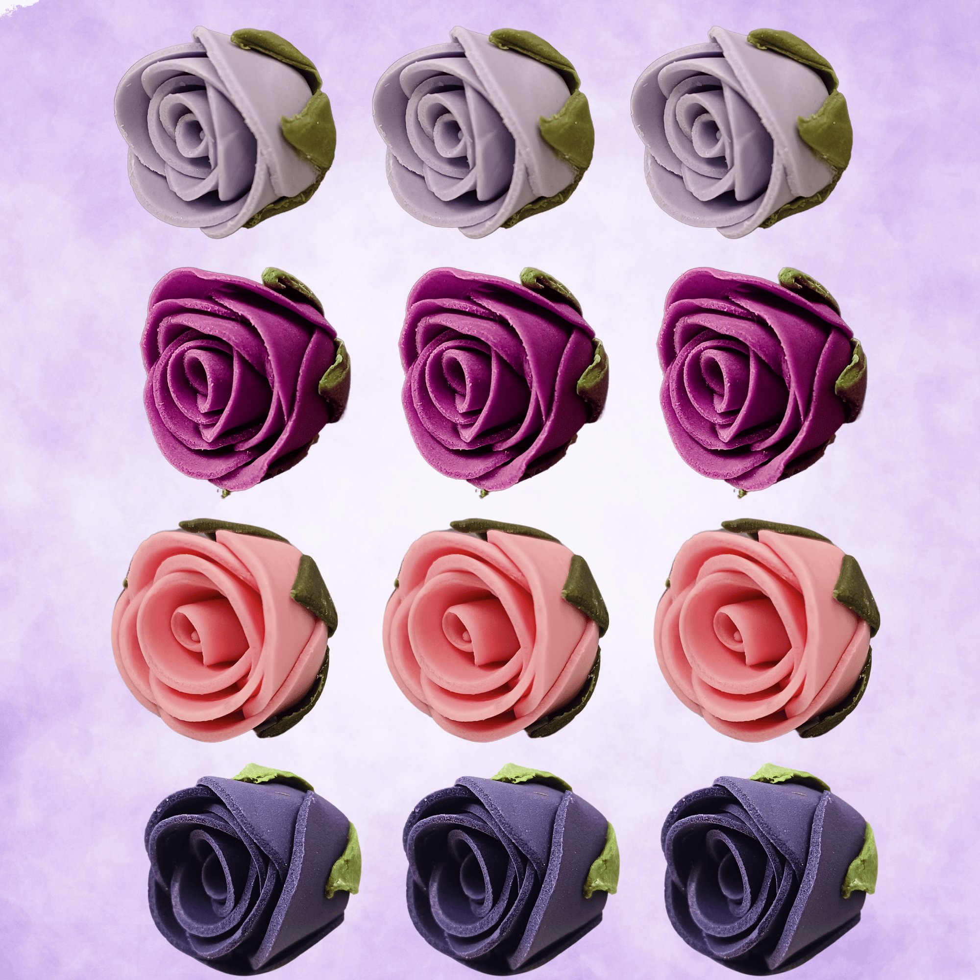 Confect Ombre- 4 | Edible Sugar Roses Topper | Grocsy