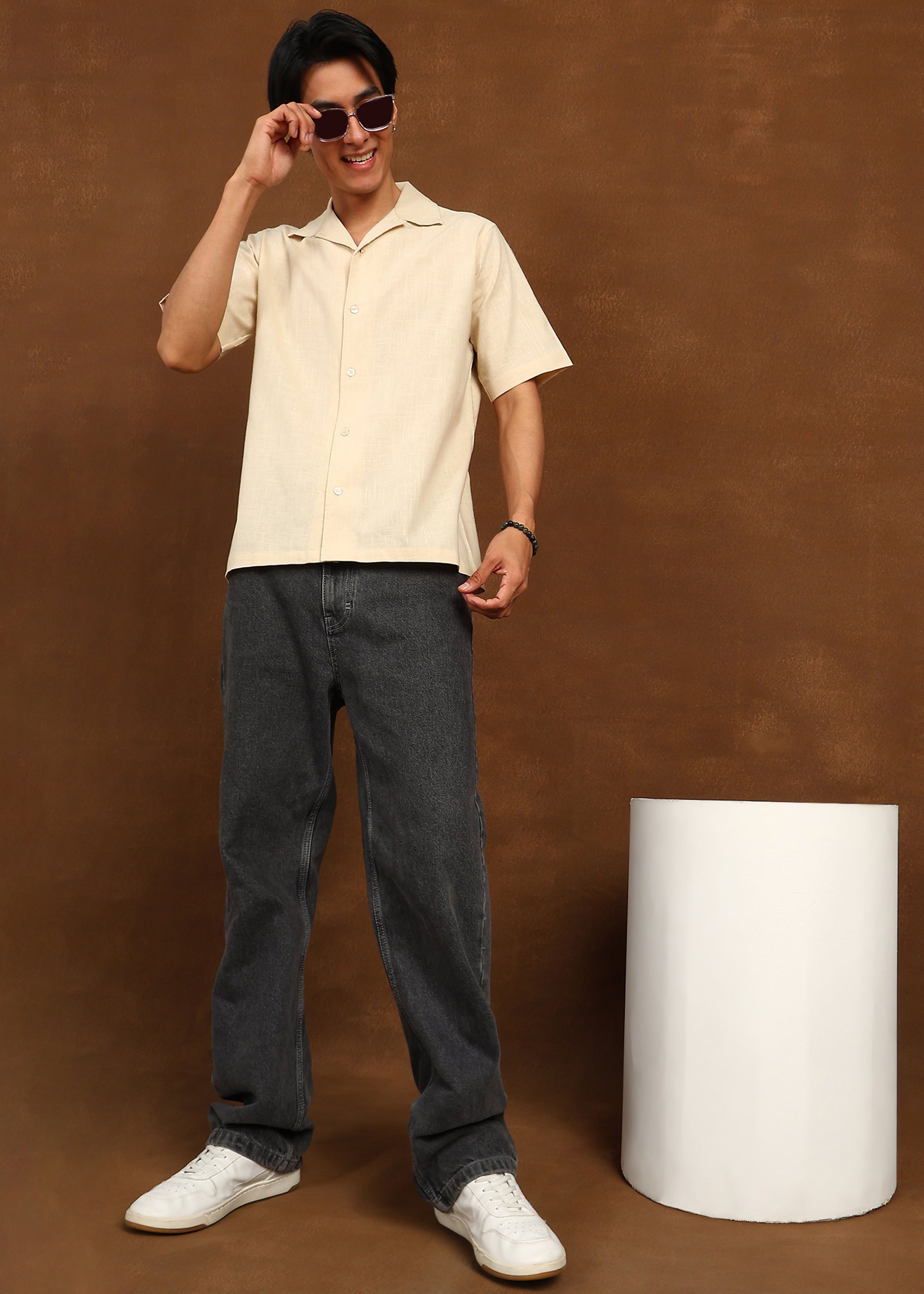Fabmade Sand Whisper Shirt | Grocsy