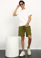 Fabmade Olive Ease Shorts | Grocsy