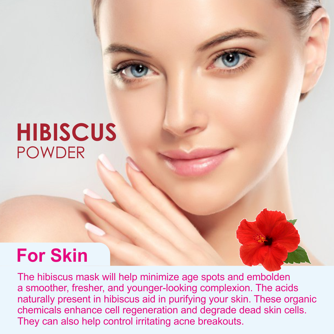 Nuerma Science Hibiscus Bio Organic Powder For Hair & Skin | Grocsy