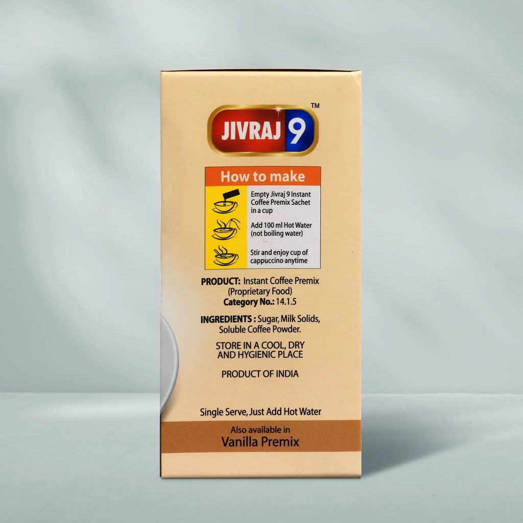 jivraj9 Tea Cappuccino Premix Coffee Box | Grocsy