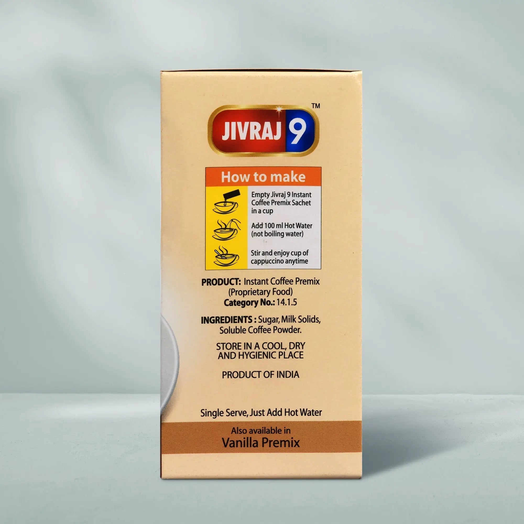 jivraj9 Tea Cappuccino Premix Coffee Box | Grocsy