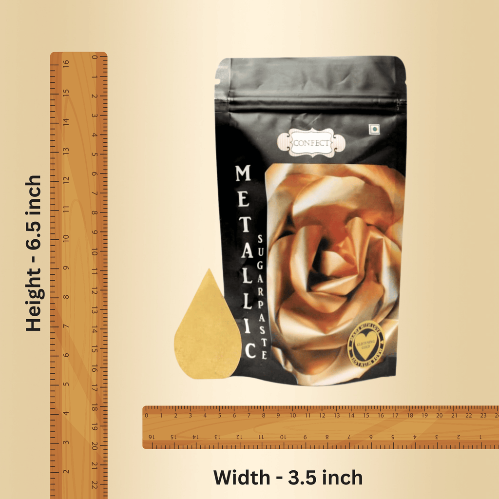 Confect Glistening Gold | Edible Sugar Paste | Grocsy