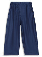 Ahalyaa Girls Navy Blue Velvet Angrakha Gotta Patti Kids Kurta with Palazzos | Grocsy