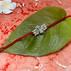 trueBrowns 925 Sterling Silver Lord Shiva Trishul Thread Rakhi | Grocsy