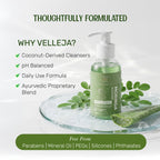 Velleja Moringa Aloevera Face Wash| Skin Brightening & Hydrating Ayurvedic Gentle Face Wash | Grocsy