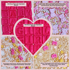 Confect Girls Baby Shower Sprinkles | Mix Heart, Teddy, Baby Feed Bottle & Baby Feet Sprinkles | Grocsy
