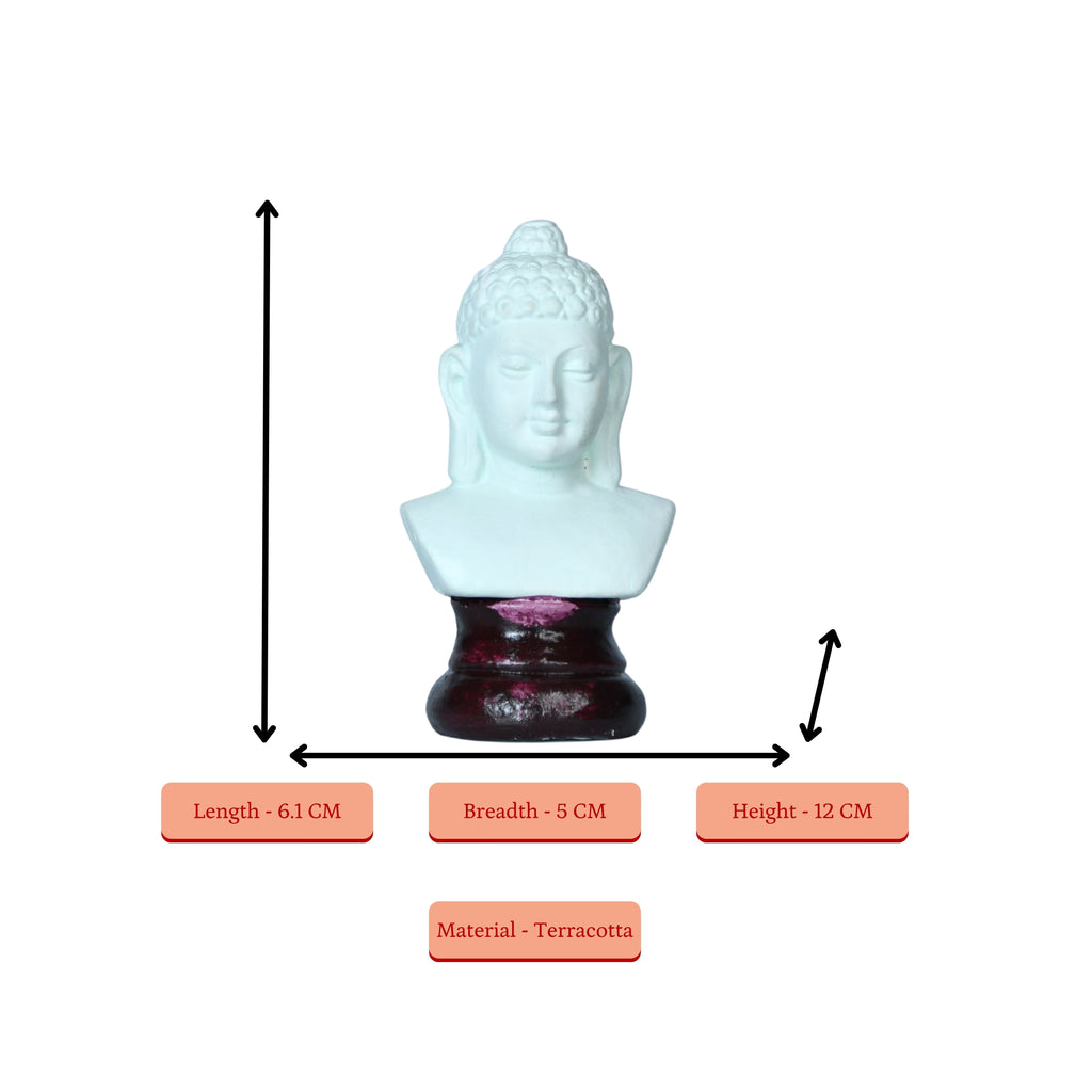Sowpeace Terracotta Buddha's Serene Gaze | Grocsy