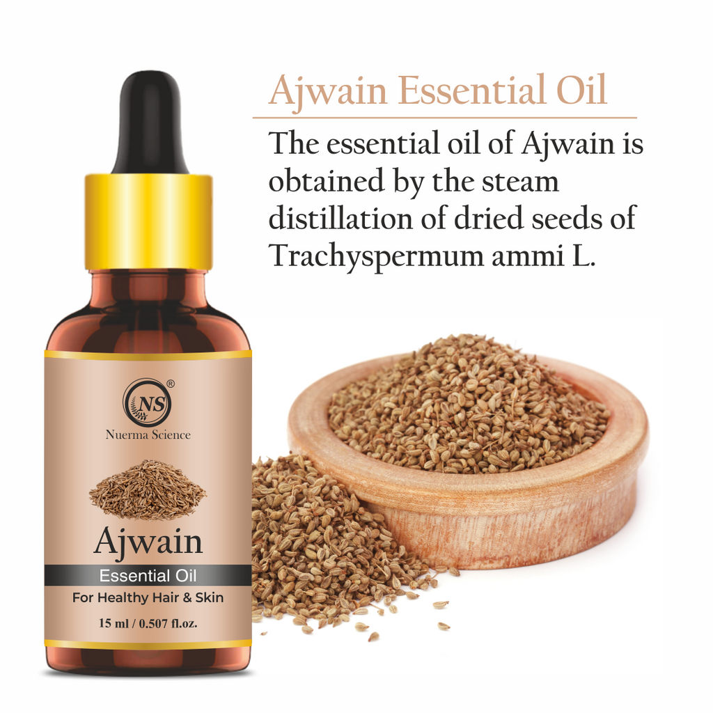 Nuerma Science Pure Ajwain  Essential Oil For Skin Care & Hair Care | Grocsy