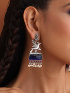 trueBrowns Silver Tone Bird Earrings | Grocsy