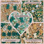 Confect Baby Shower Sprinkles | Gender Reveal Sprinkles | Gold, Silver, Mint Green & Pearl Dragees Pack of 5 (BABY SHOWER -09) | Grocsy
