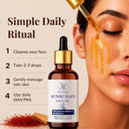 Velleja Kumkumadi Face Oil with Kashmiri Saffron & Sandalwood | Ayurvedic Anti Aging Face Serum for Brightening, Dark Spots & Pigmentation | Grocsy