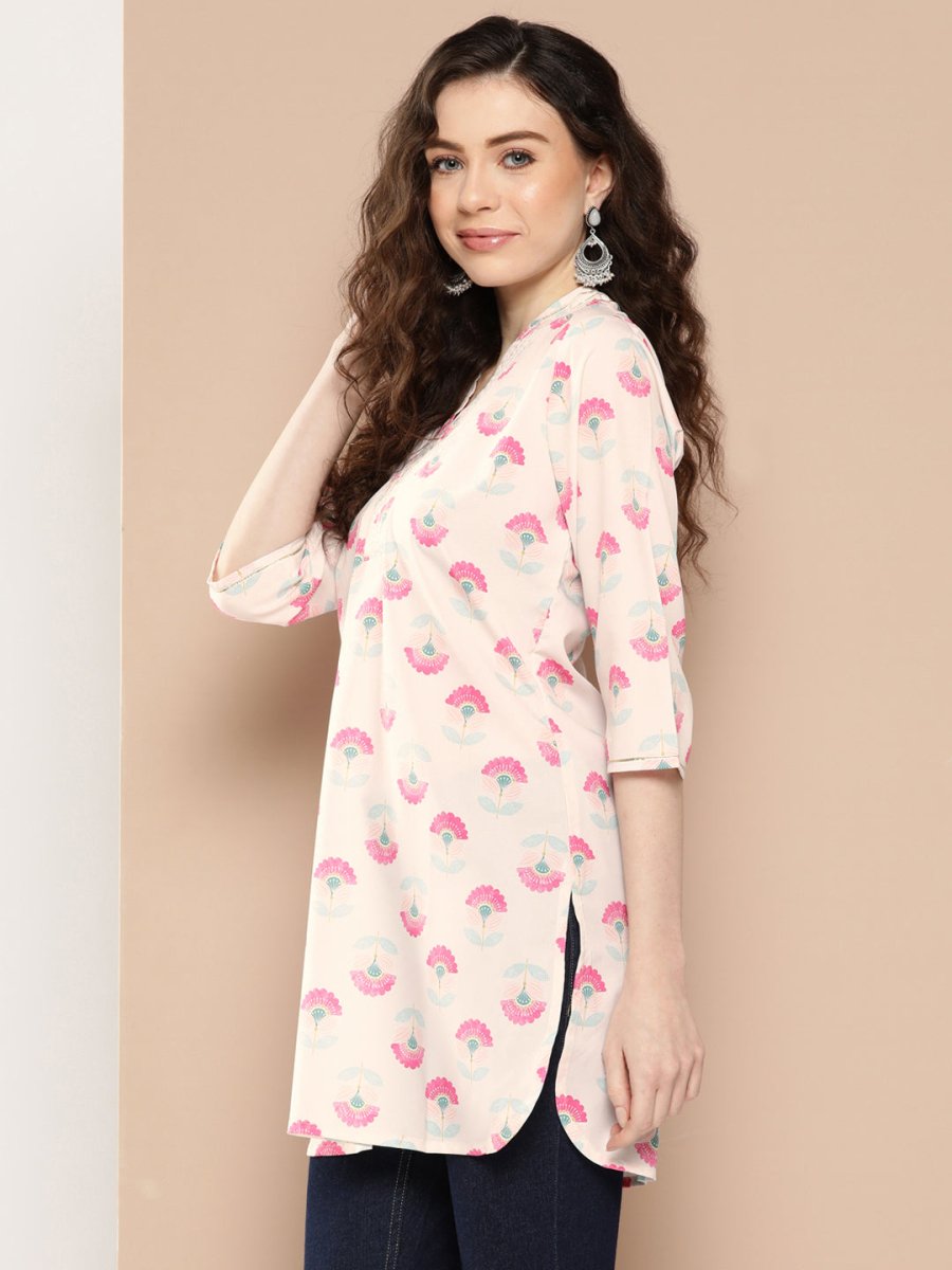 Ahalyaa Floral Printed Tunic | Grocsy