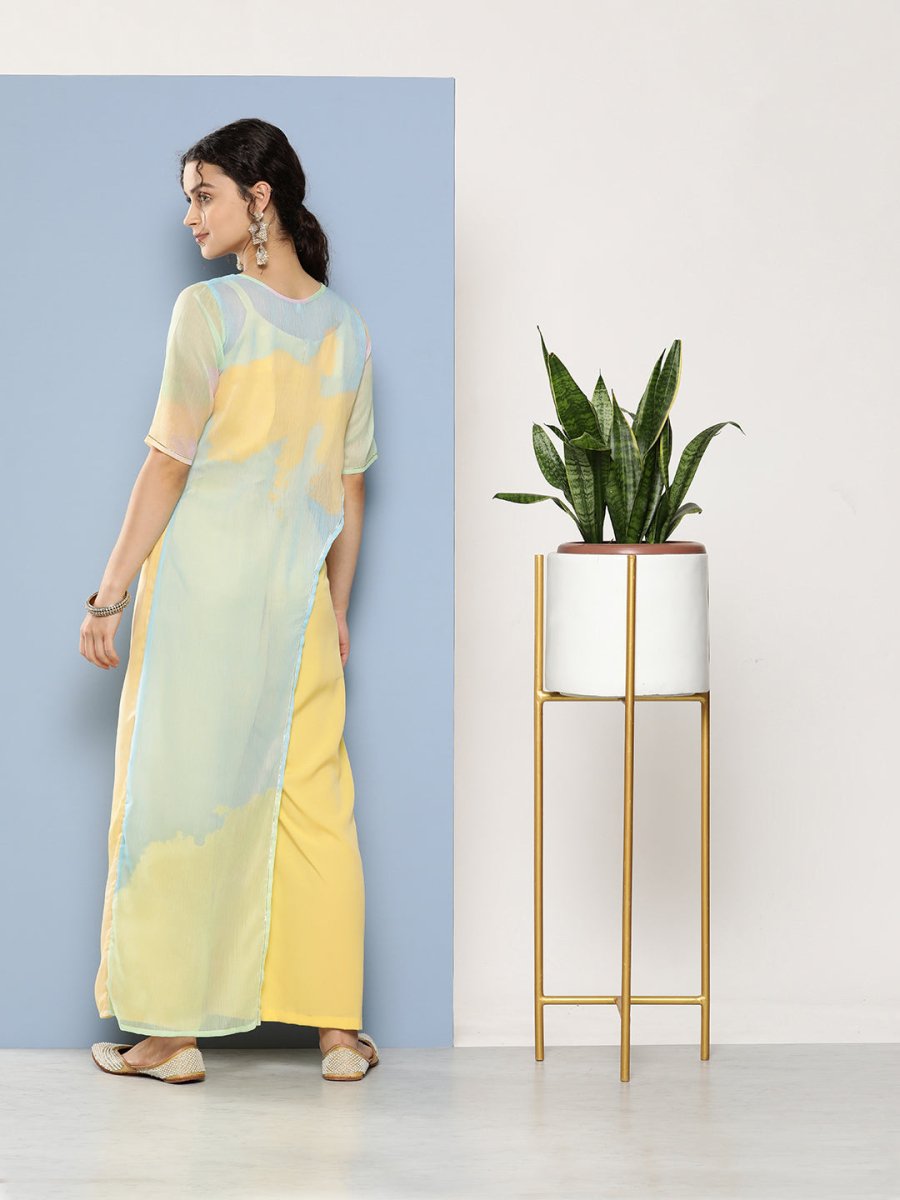 Ahalyaa Printed Waist Tie-Ups Basic Jumpsuit | Grocsy