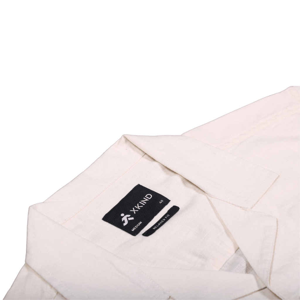 Xkind Tiger Printed Natural Linen Relaxed Fit Shirt | Grocsy