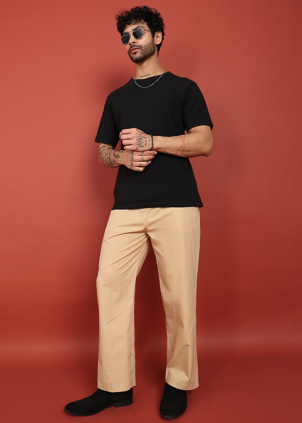 Fabmade Desert Sand Relaxed Fit Pyjama | Grocsy