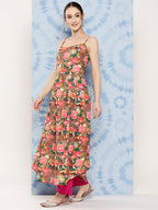 InWeave Women's Mutli Peacock Japanese Art Strappy Set | Grocsy