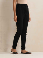 trueBrowns Black Woollen Leggings | Grocsy