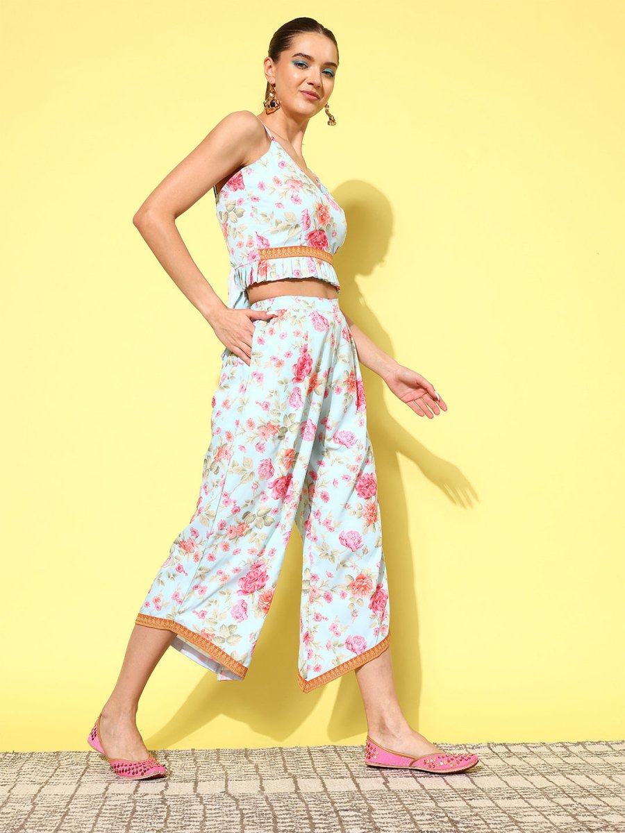 Ahalyaa Women Floral Printed Co-Ords | Grocsy