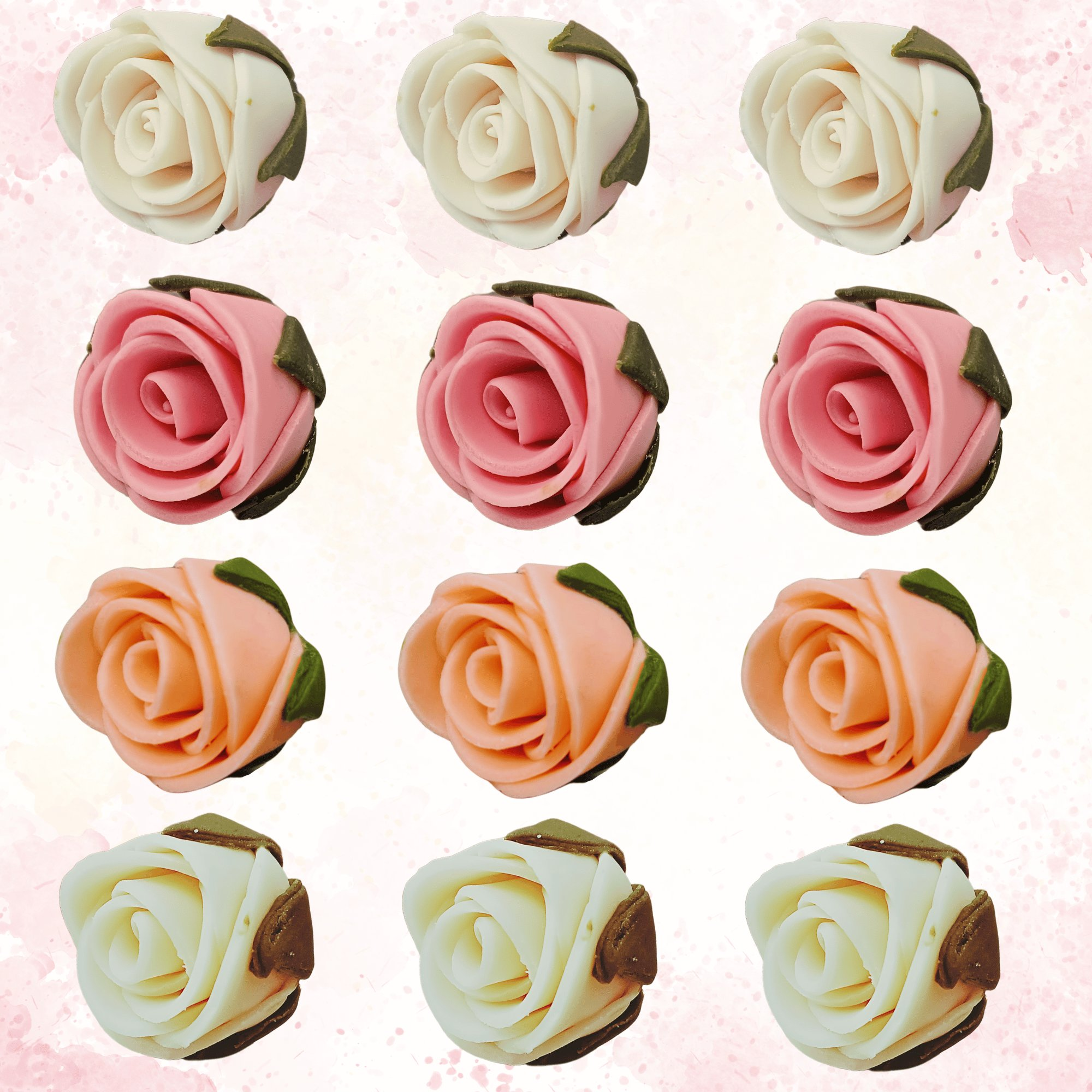 Confect Ombre- 3 | Edible Sugar Roses Topper | Grocsy