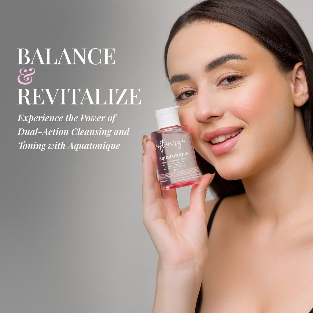 Aflairza Aflairza Aquatonique Micellar Water & Toner for Removes Makeup, Hydrates & Balances pH For All Skin Types | Grocsy
