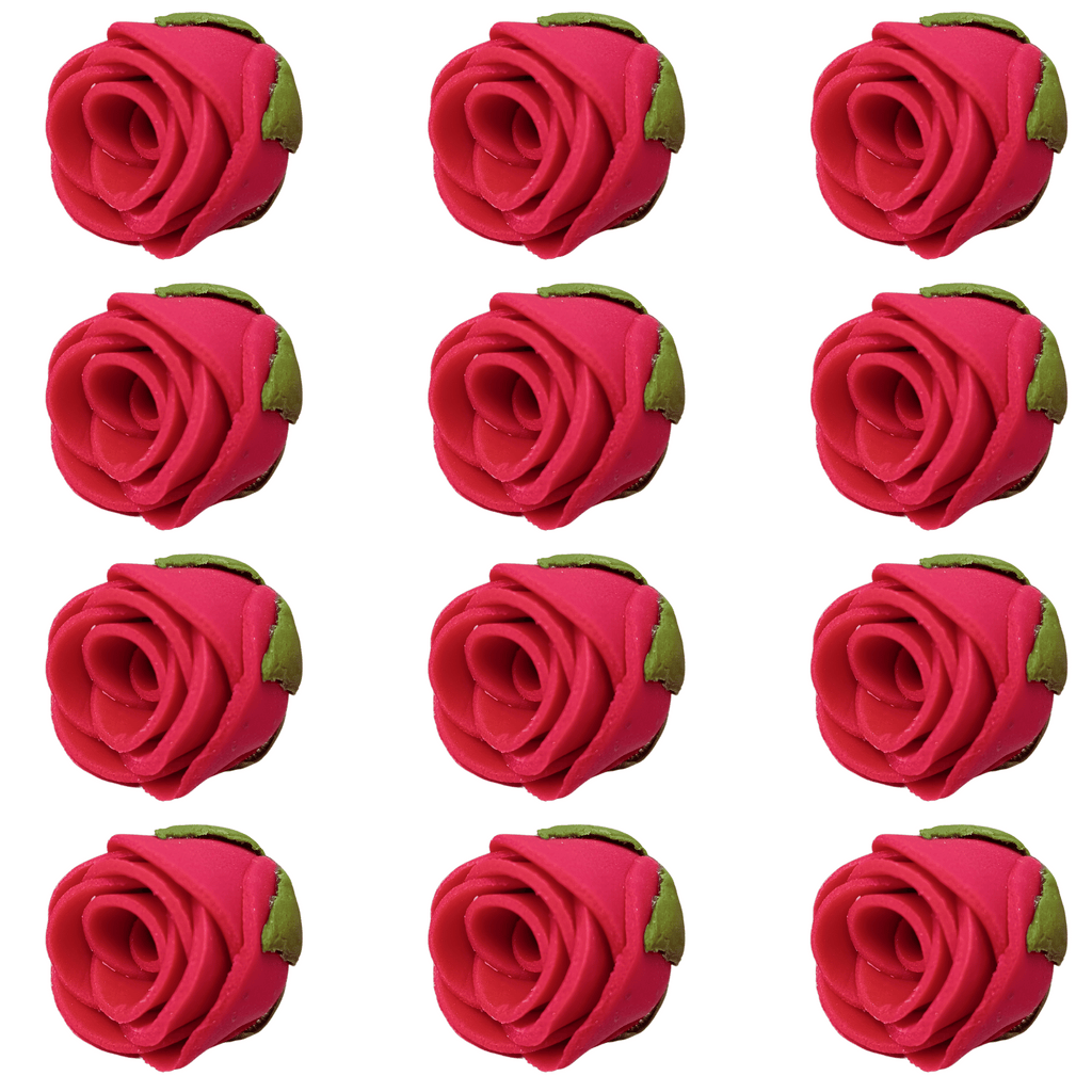 Confect Crimson Pink | Edible Sugar Roses Topper | Grocsy
