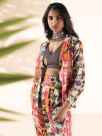 trueBrowns Cola Cotton Ikat Pant Suit Set | Grocsy